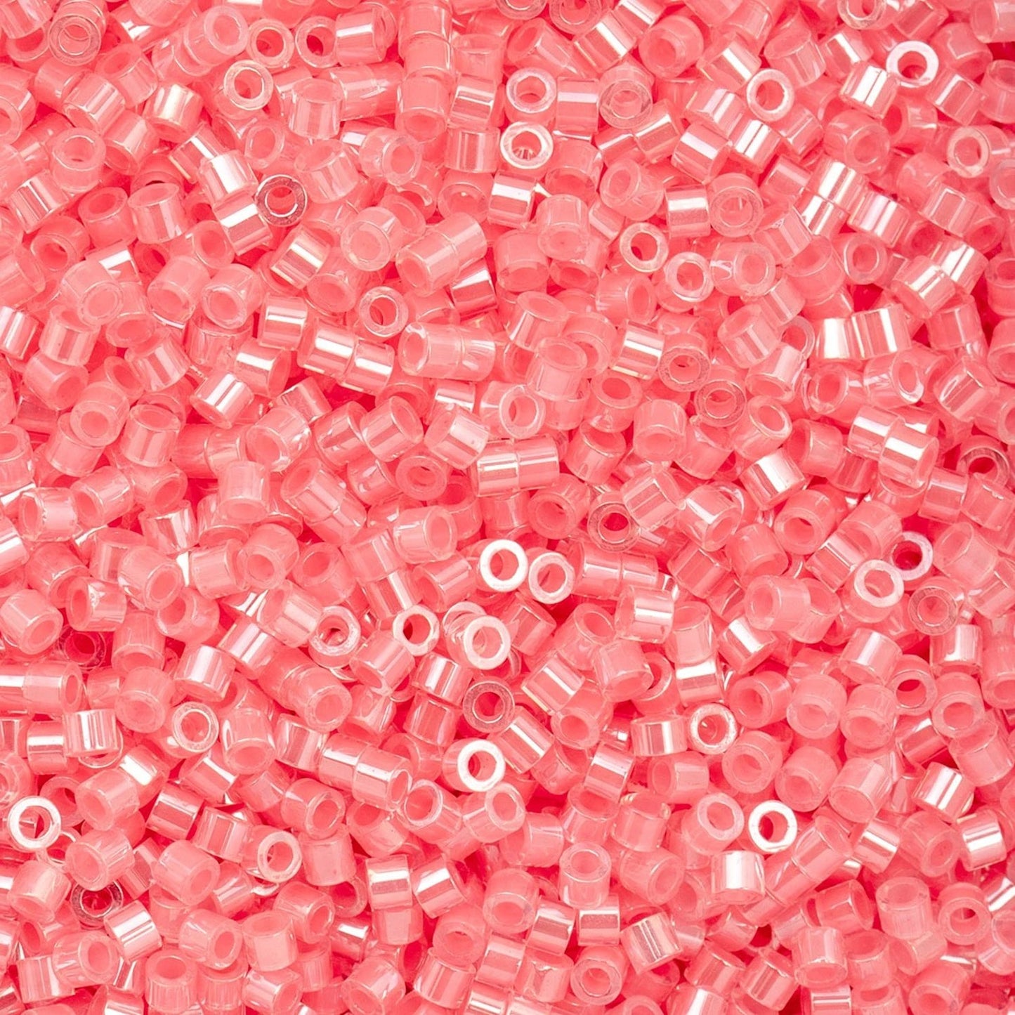 Cylin Bead 11/0 25g Bag – Rose-Pink AB Lined Cylin Beads John Beads