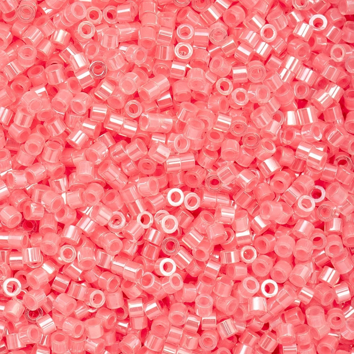 Cylin Bead 11/0 25g Bag – Rose-Pink AB Lined Cylin Beads John Beads