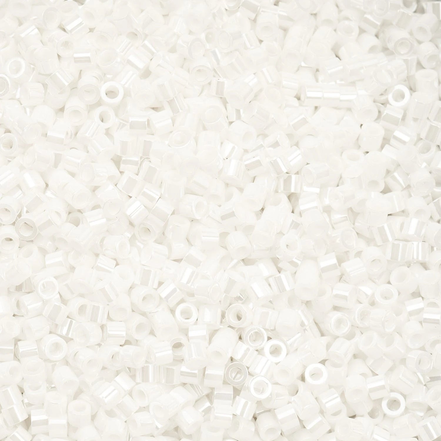 Cylin Bead 11/0 25g Bag White Pearl Luster Cylin Beads John Beads