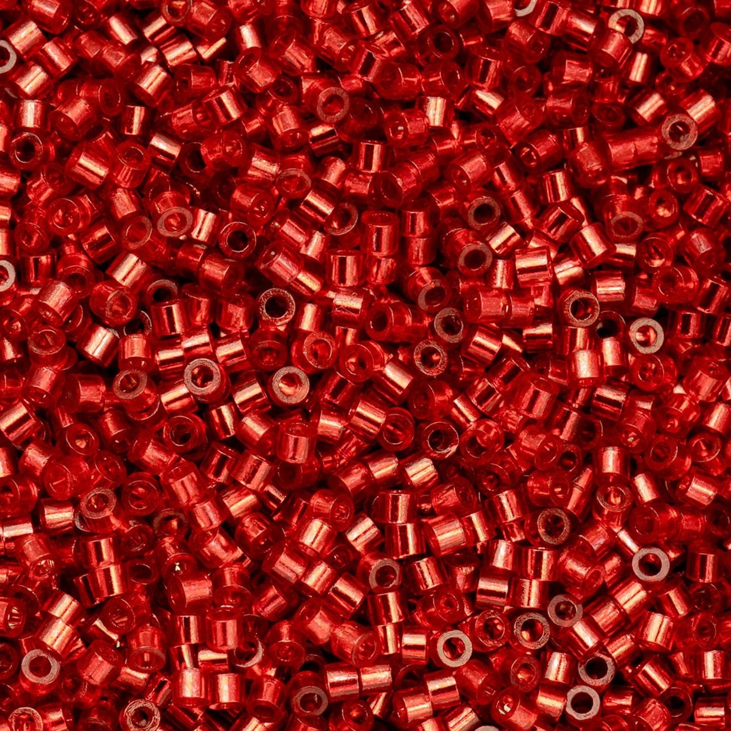 Cylin Bead 11/0 25g Bag – Red Silver Lined 697CY11-1040 Cylin Beads John Beads