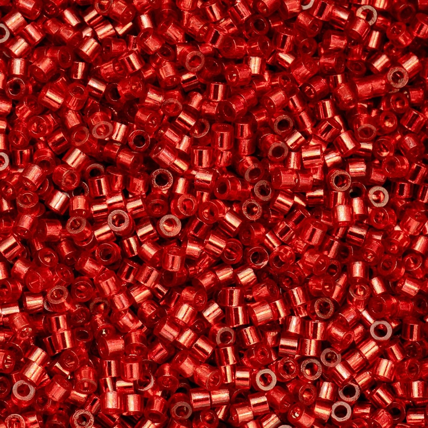 Cylin Bead 11/0 25g Bag – Red Silver Lined 697CY11-1040 Cylin Beads John Beads