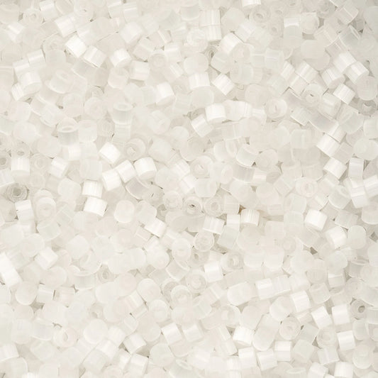 Cylin Bead 11/0 25g Bag – White Crystal Silk Satin 697CY11-1044 Cylin Beads John Beads