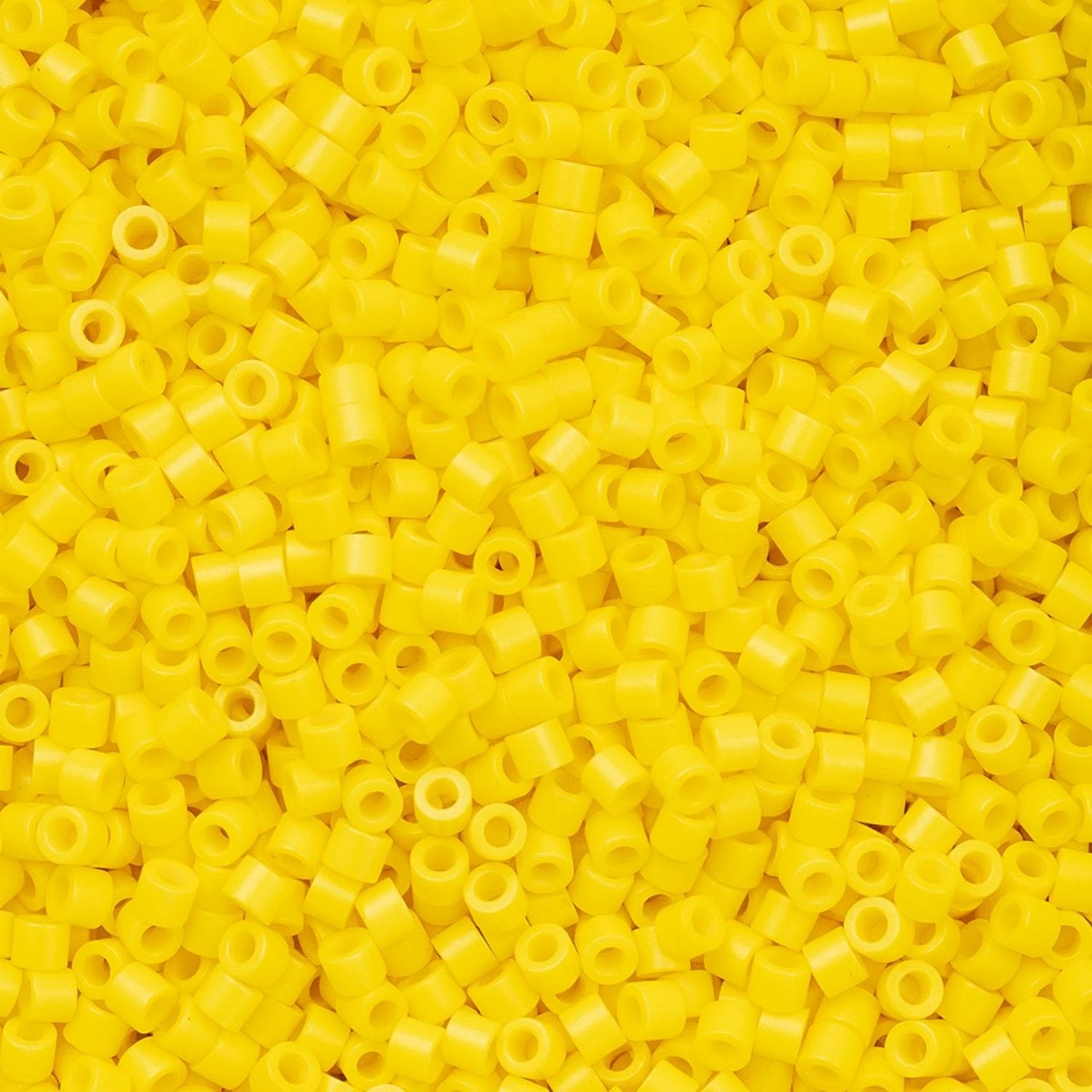 Cylin Bead 11/0 25g Bag Opaque Yellow Cylin Beads John Beads