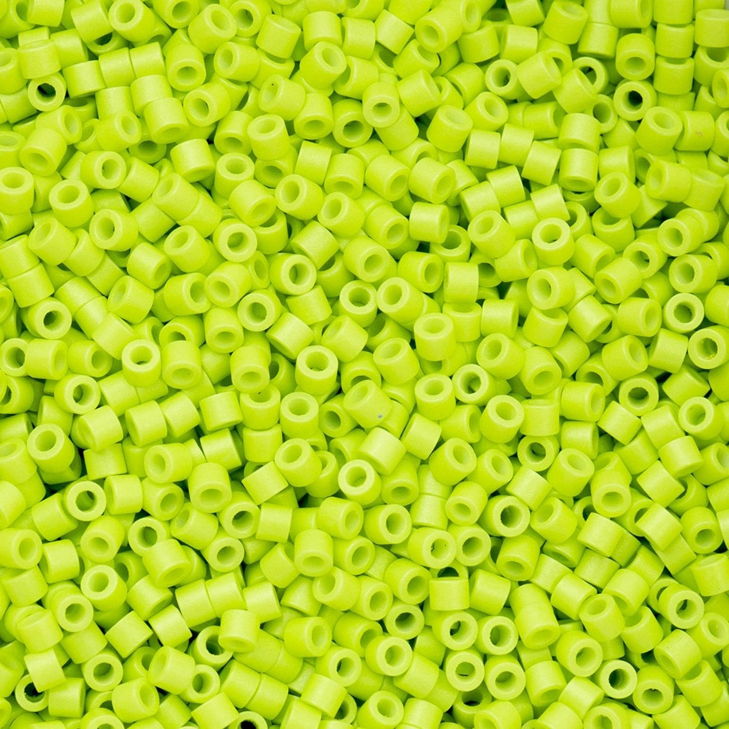 Cylin Bead 11/0 25g Bag – Opaque Chartreuse 697CY11-1065 Cylin Beads John Beads