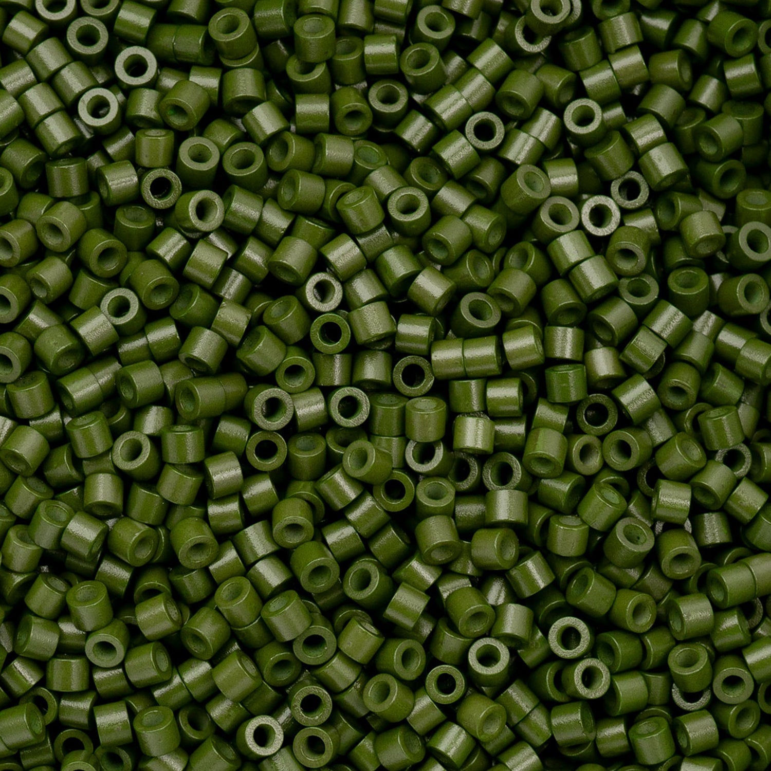 Cylin Bead 11/0 25g Bag – Opaque Green Avocado Cylin Beads John Beads