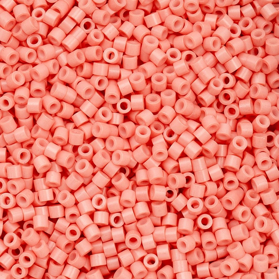 Cylin Bead 11/0 25g Bag – Opaque Soft Coral Pink Cylin Beads John Beads
