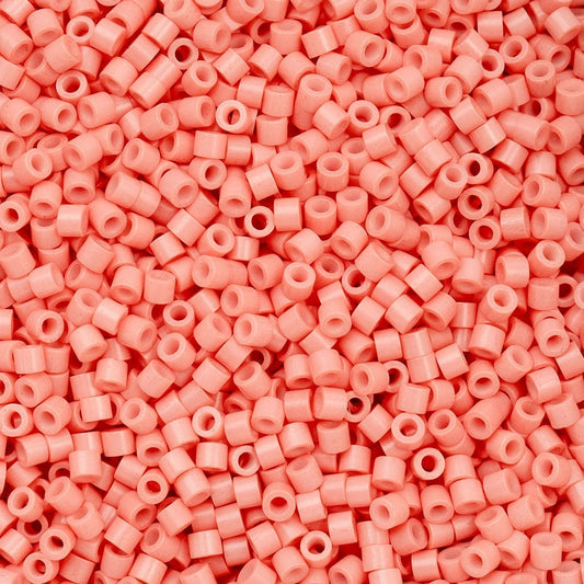 Cylin Bead 11/0 25g Bag – Opaque Soft Coral Pink Cylin Beads John Beads