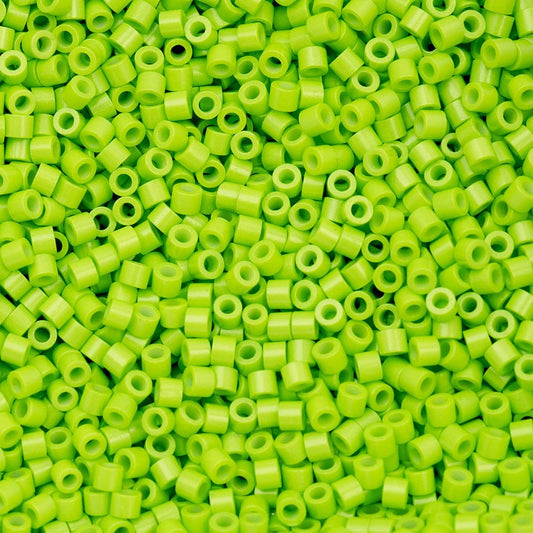 Cylin Bead 11/0 25g Bag – Opaque Green Neon Color Cylin Beads John Beads