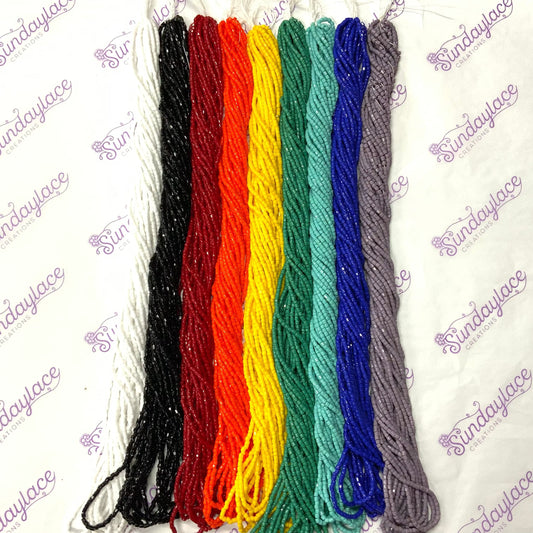 "Fire/Rainbow Colours"  3 Cut 9/0 "Hank" Sets Promotion