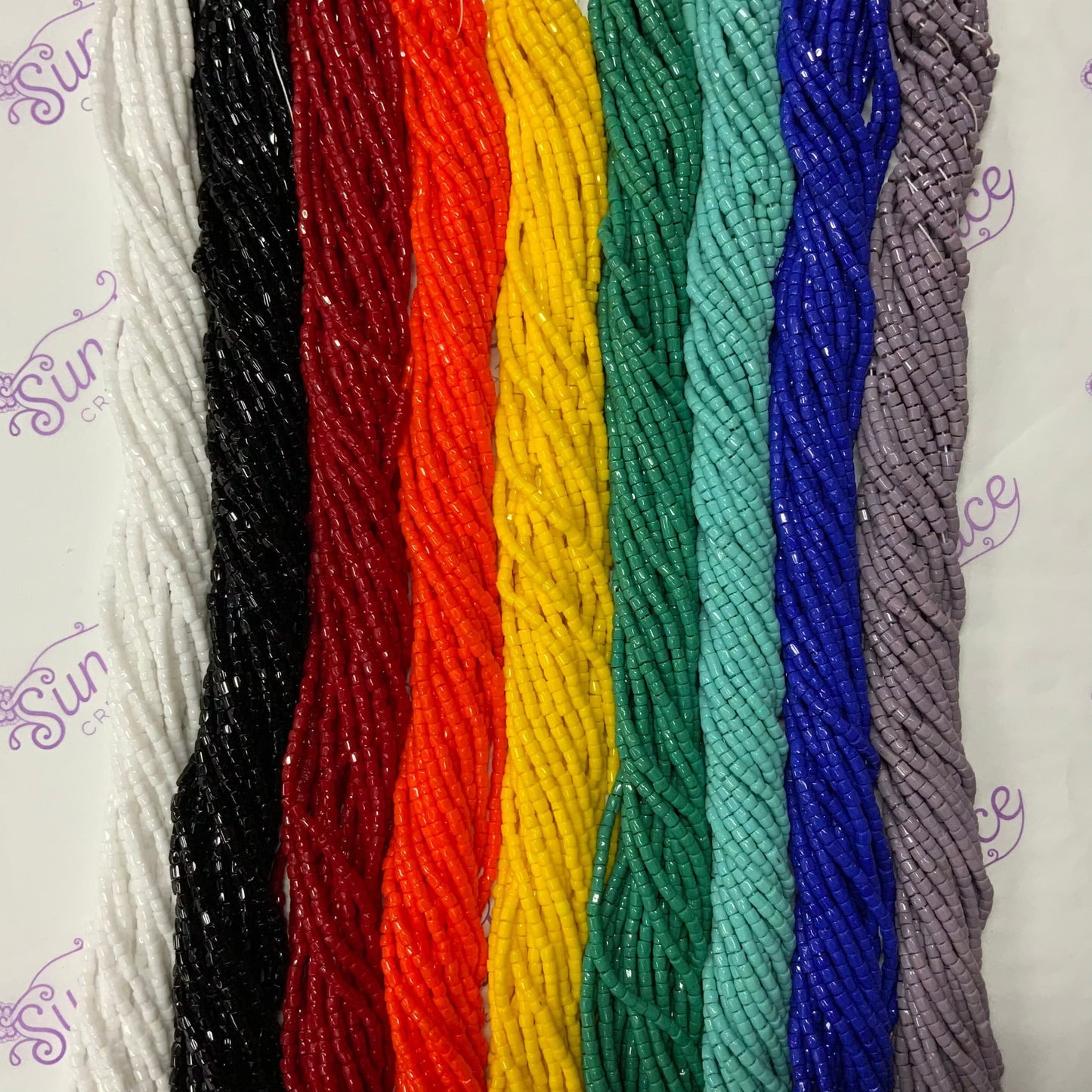 "Fire/Rainbow Colours"  3 Cut 9/0 "Hank" Sets Promotion