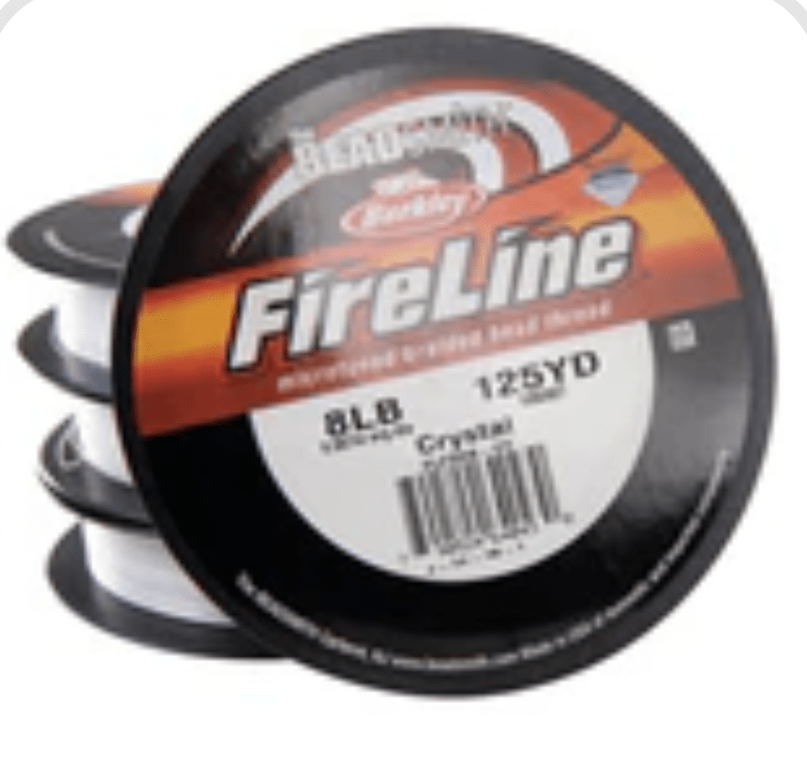 CLEAR 8LB 125 Yard Spool - XL Spool FireLine Braided Beading Thread- 50 yard stool (4lb, 6lb, &  8lb) Basics