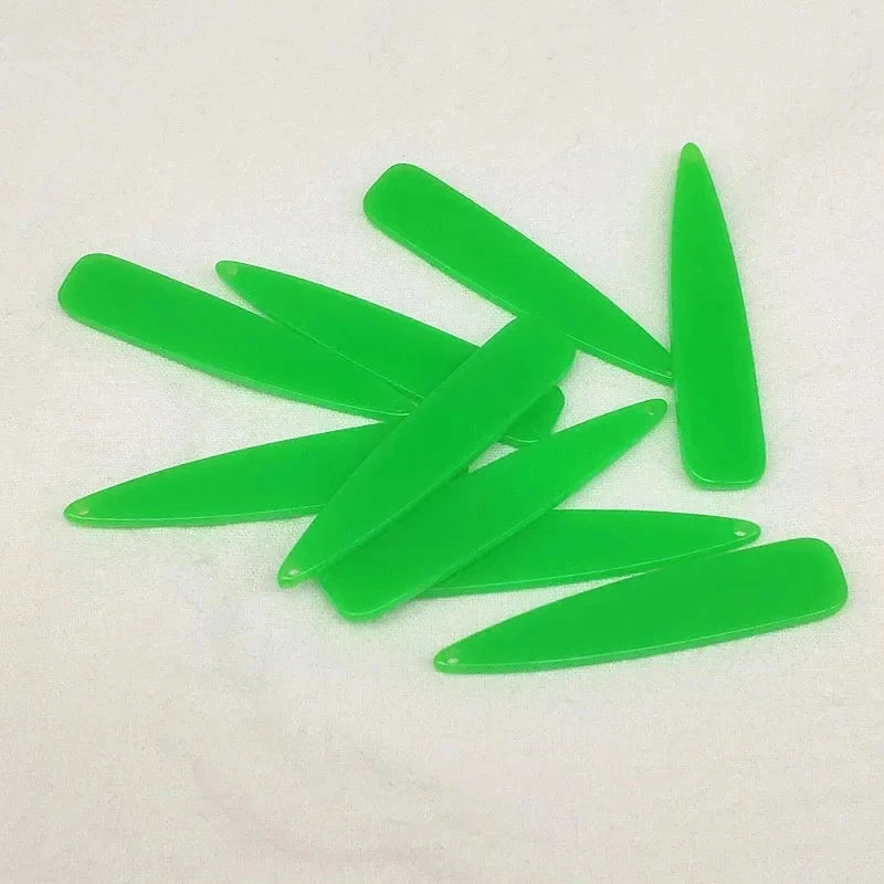 11*55mm Large Long Neon Teardrop Acrylic, Top hole, Resin Gems (Sold in Pair) Resin Gems