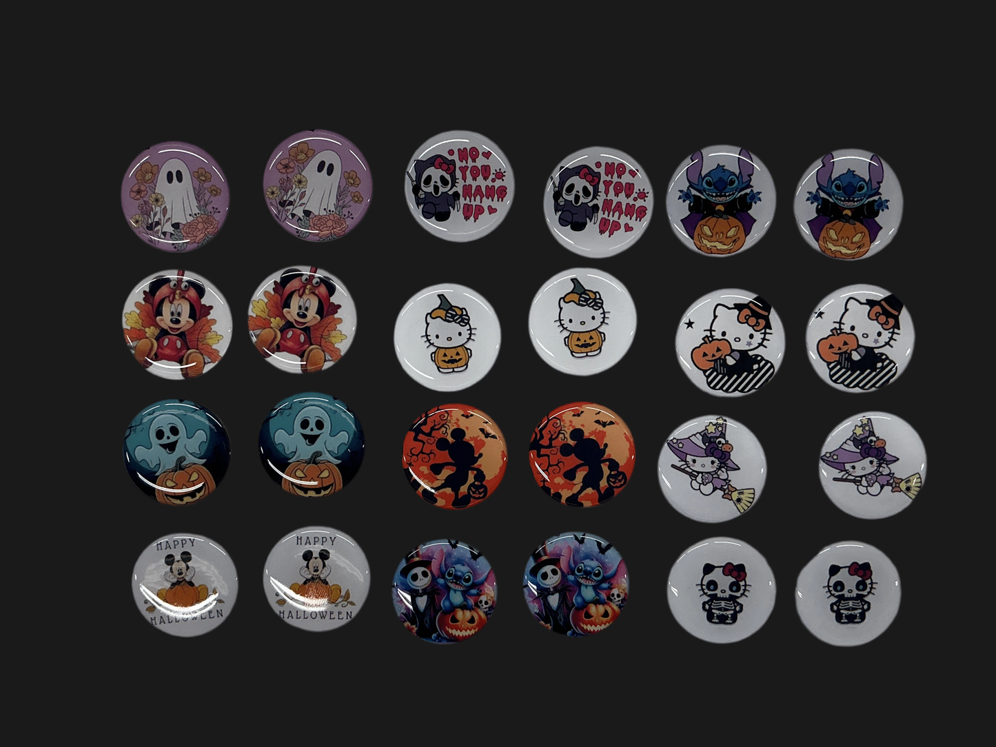 Halloween Cartoon Resin Cabs Gem Set, 12 Gems, Promotions Promotions