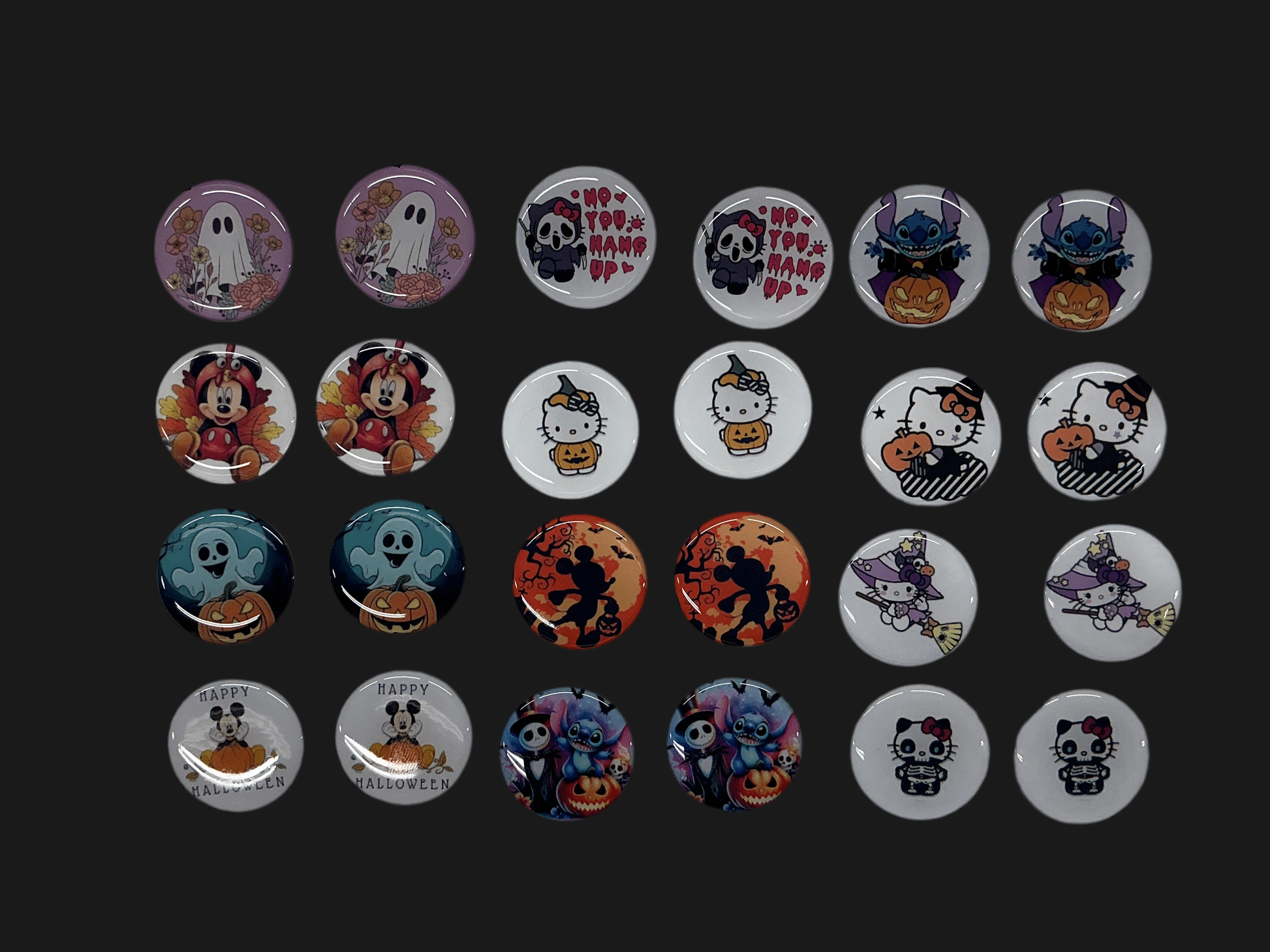 Halloween Cartoon Resin Cabs Gem Set, 12 Gems, Promotions Promotions