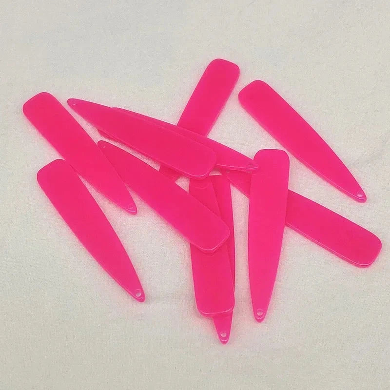 11*55mm Large Long Neon Teardrop Acrylic, Top hole, Resin Gems (Sold in Pair) Resin Gems