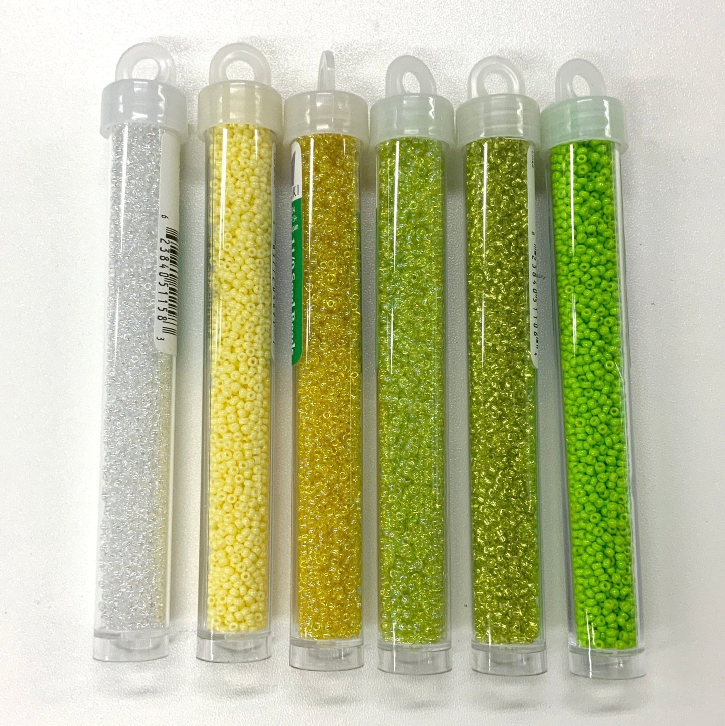 “Lemons and Limes” 6 x 11/0 Miyuki Seed bead (22g) Set, Promotions Promotions