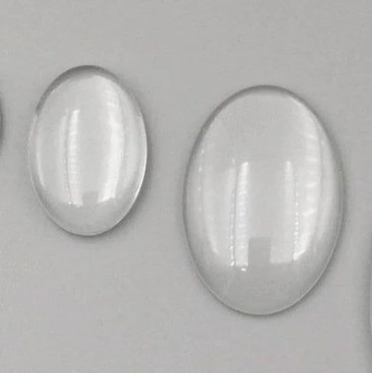 13*18mm Clear Oval Dome
