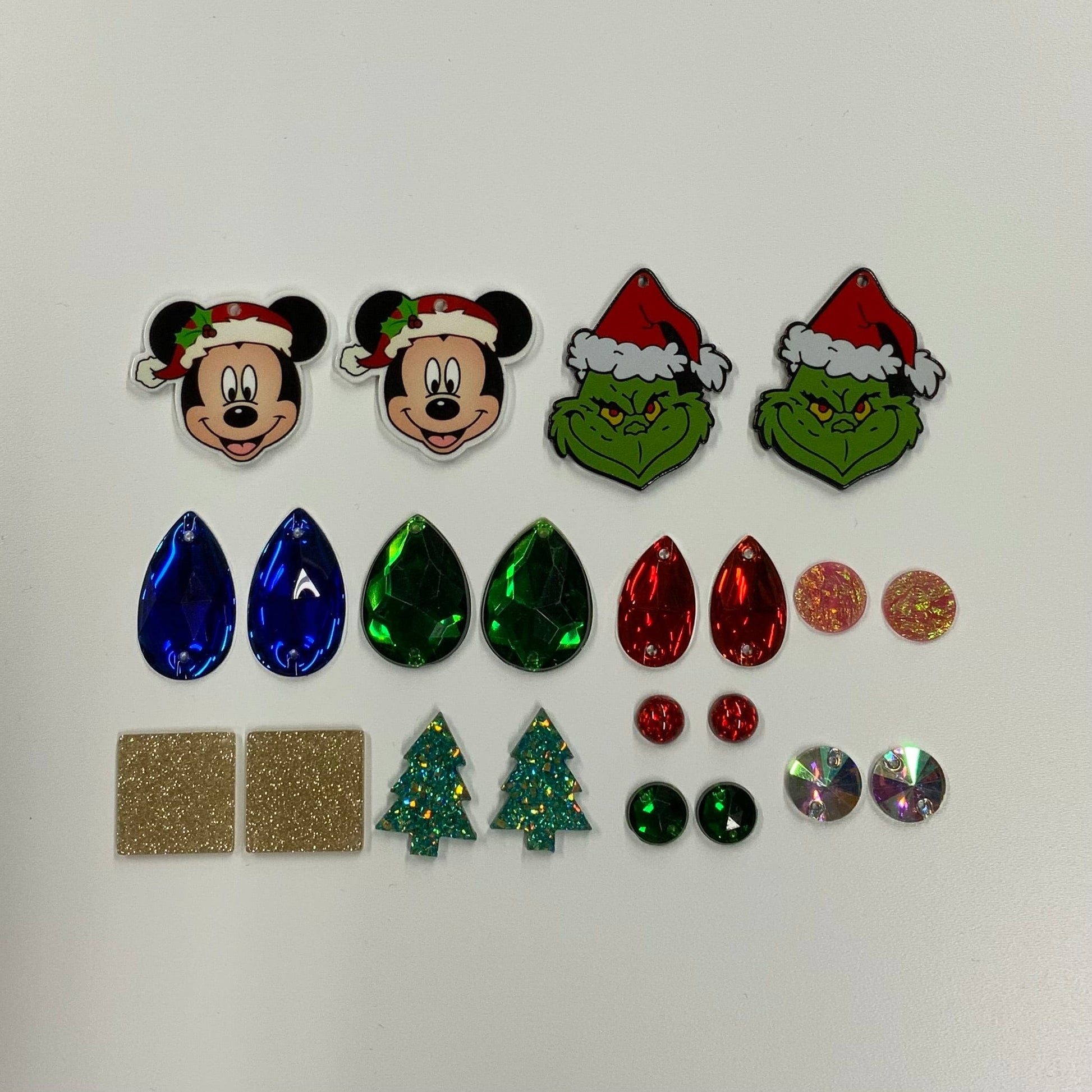 "Merry Grinchmas" Red/Green Resin Gem Set, Promotions Promotions