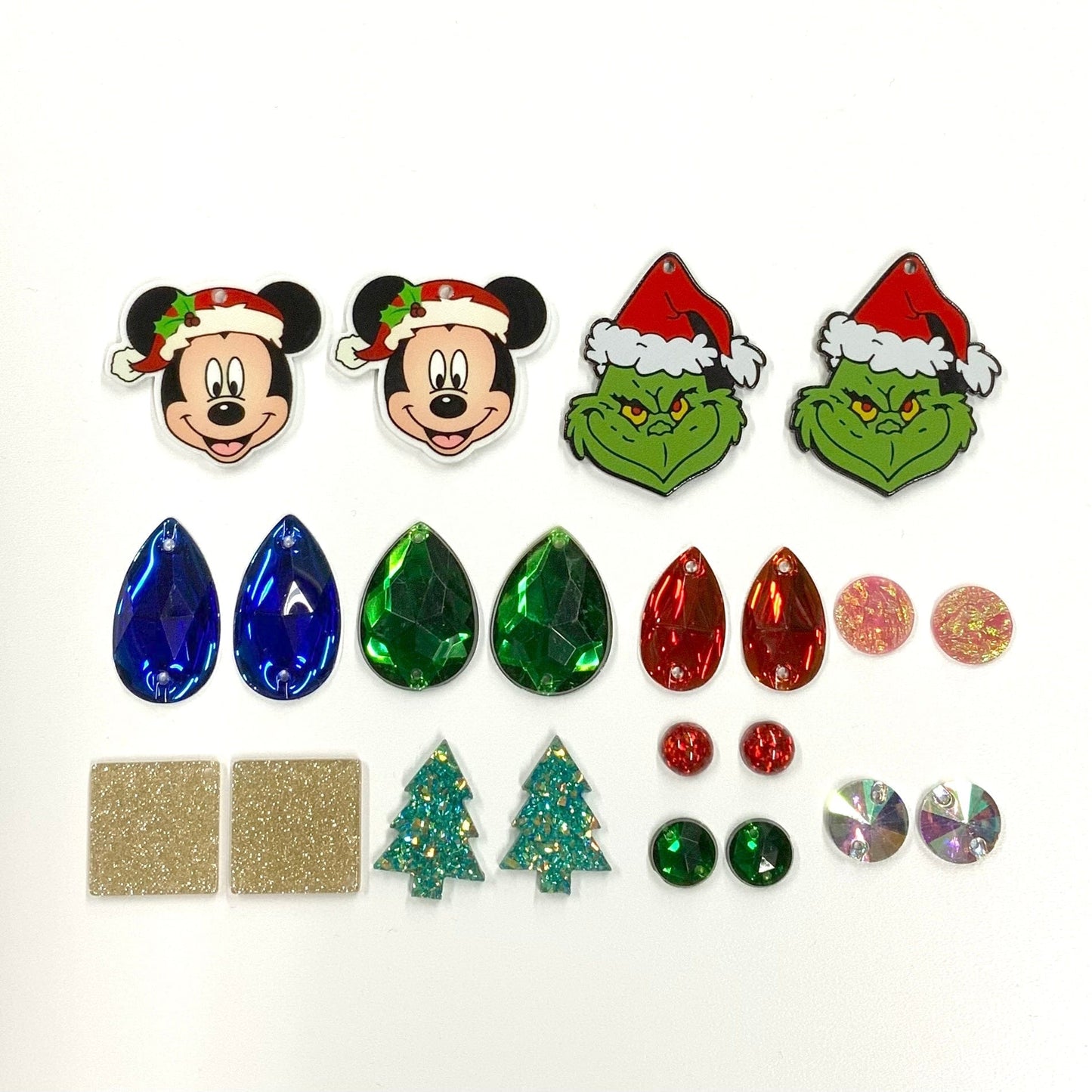 "Merry Grinchmas" Red/Green Resin Gem Set, Promotions Promotions