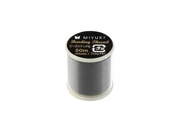 Grey Smoke Miyuki Nylon Beading Thread B (50m Spool) Various Colours Basics