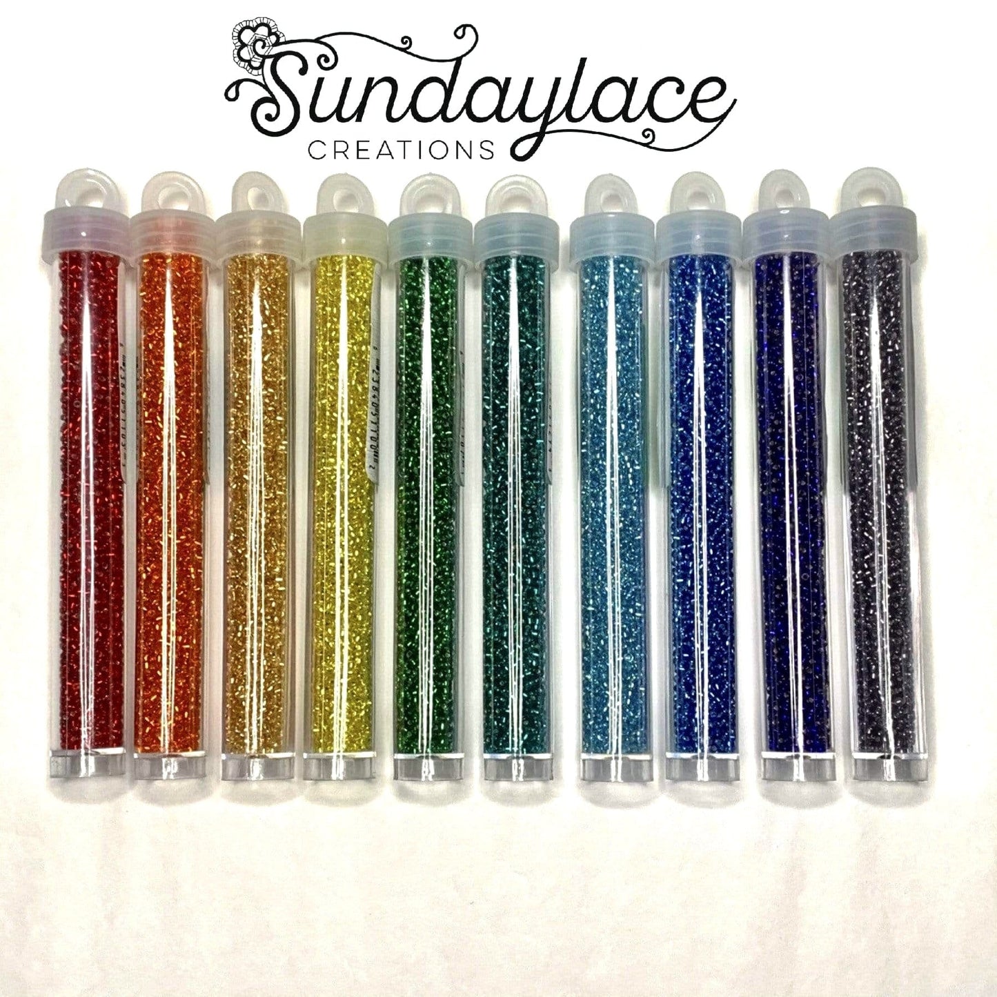 Miyuki Rainbow Silver Lined Set of 10 x 22g vials Seedbeads, Promotions Miyuki Seed Bead 11/0