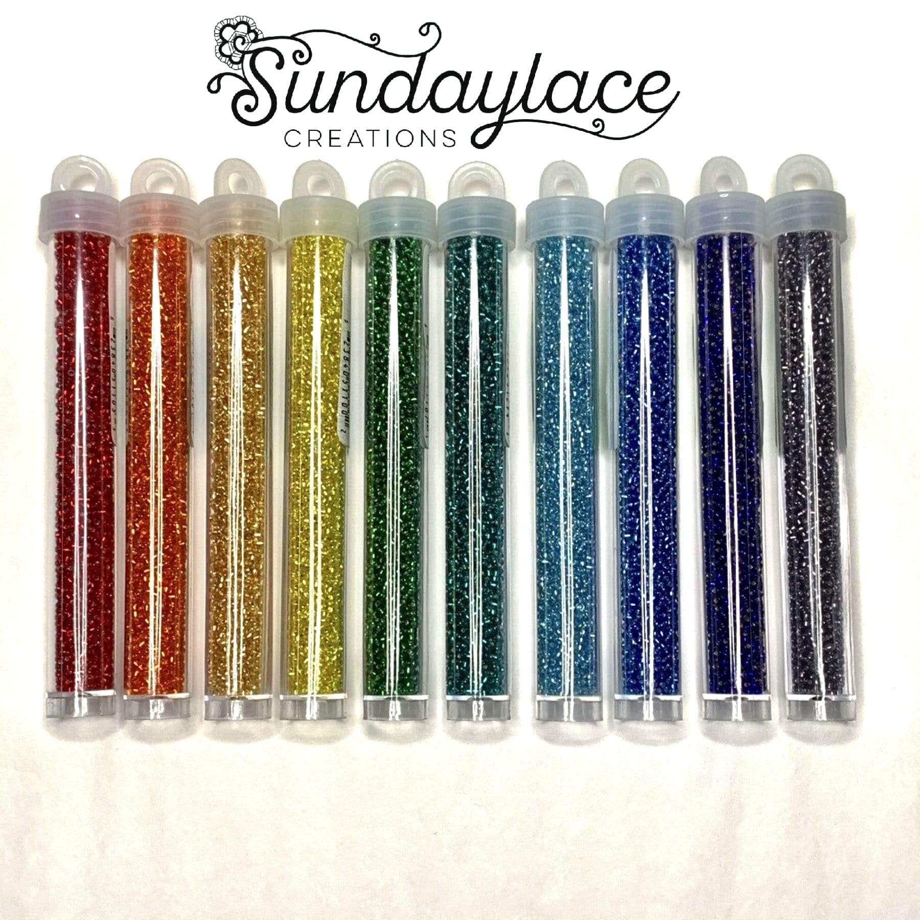 Miyuki Rainbow Silver Lined Set of 10 x 22g vials Seedbeads, Promotions Miyuki Seed Bead 11/0