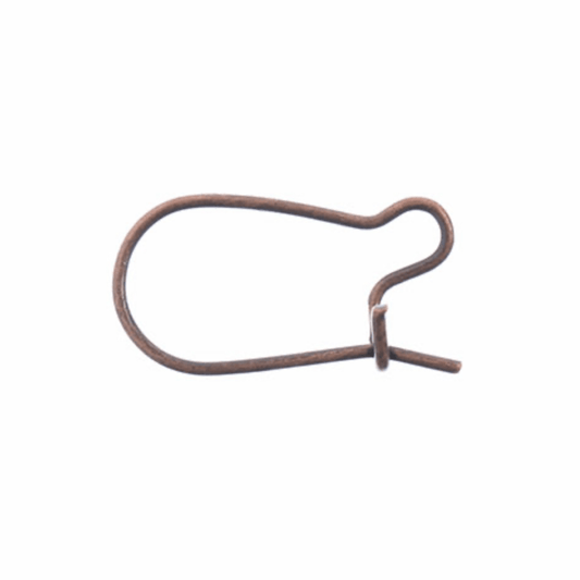 Must Have Findings - Earwire Kidney (apx 19x10mm) Antique Copper 46pcs  New Beader Basics Basics