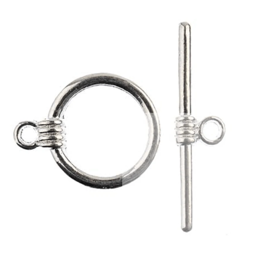 Must Have Findings - Toggle Clasp 14mm Silver 7pcs, John Beads Basics Basics