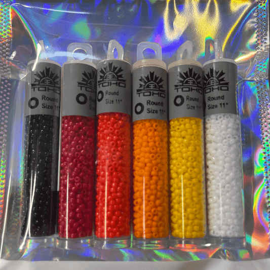 "Mystery Sets" 6 Opaque TOHO 11/0 Seed Bead Sets, Promotions *EVERY SET IS DIFFERENT* 11/0 TOHO Seed Beads