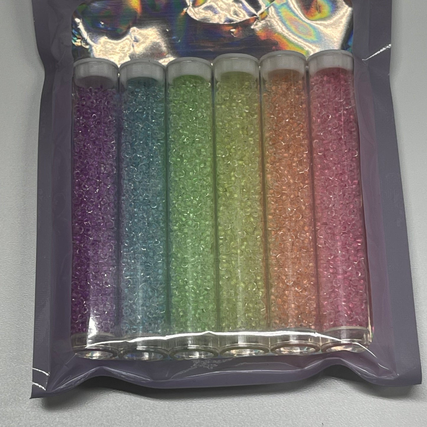 NEON GLOW IN DARK SET, 11/0 Seedbeads in 10G x 6 colours, BLACK FRIDAY PROMO Promotions