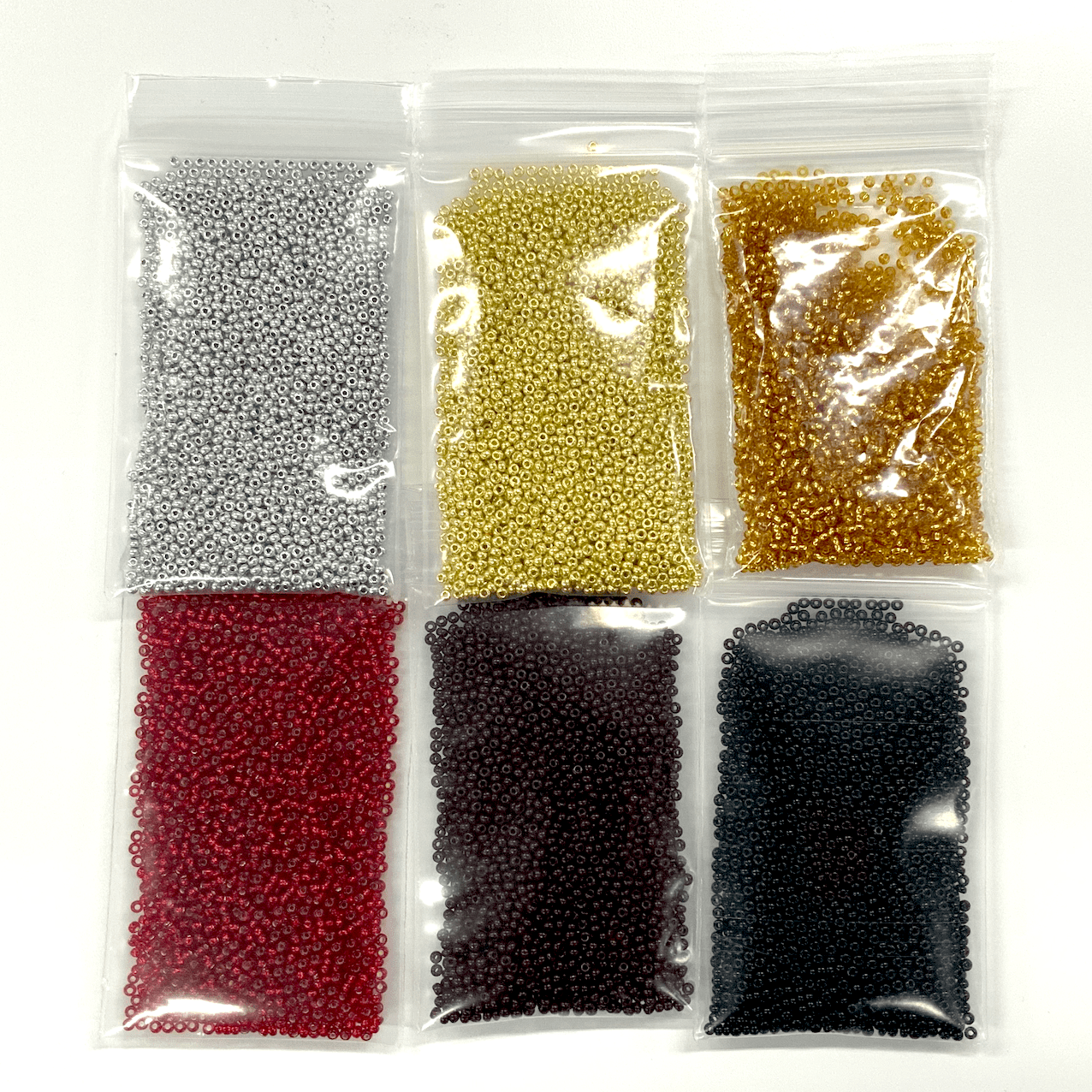 "New Years Eve Party" Seed Bead Set, 6 x 11/0 Czech Seedbeads x 22g Promotion