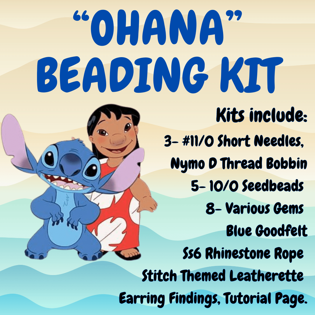 "Ohana" Blue Themed Beaded Earring Starter Kits, Promotional Promotions