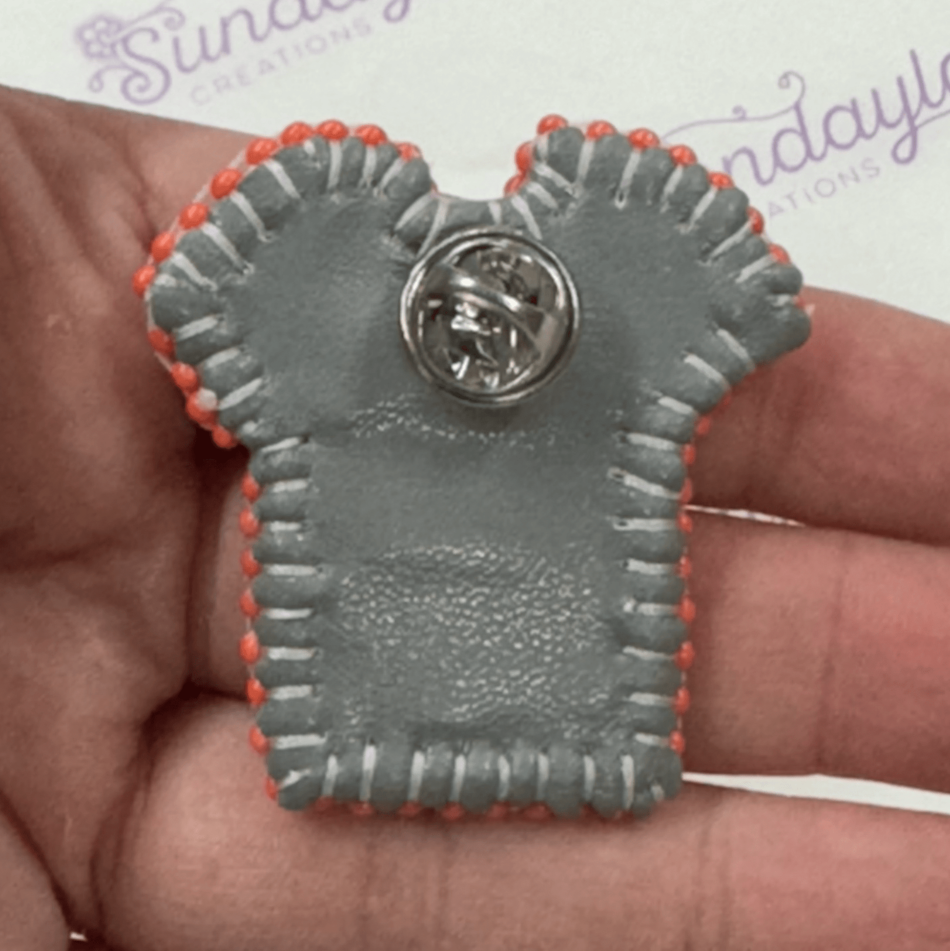 "Orange Shirt Day" #1  Beadwork Pin -  *Heavenly Made Beadwork* Beadwork by Sundaylace Creations