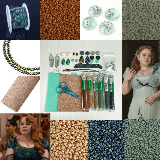 PENELOPE - Sage & Emerald DELUXE Starter Beading Kit Promotions
