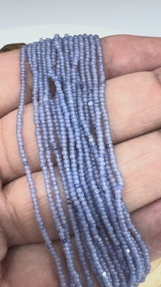 13/0 Charlotte Cut Seed Bead- Opal Sky Blue  *10g Hank*