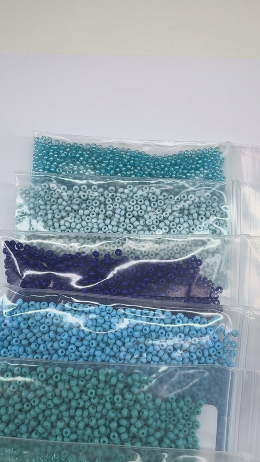 “Xtreme Blues” 10/0 Seed Beads x 20, Promotions
