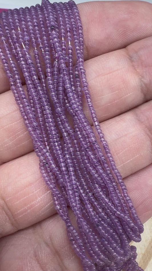 13/0 Charlotte Cut Seed Bead- Opal Amethyst Purple *10g Hank*