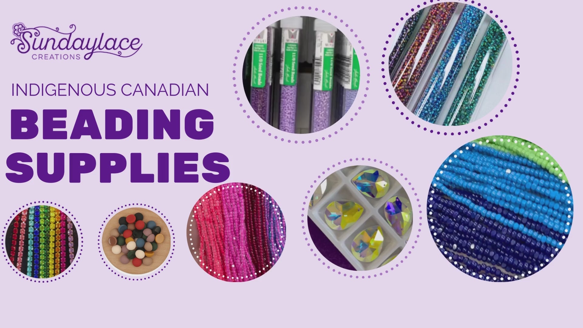 Load video: Mi’kmaq-owned online bead store with premium, curated supplies for Indigenous beaders. Shop by colour, enjoy fast and affordable shipping, and see why Sundaylace Creations is the trusted go-to for hard-to-find, high-quality beading supplies in Canada. 
