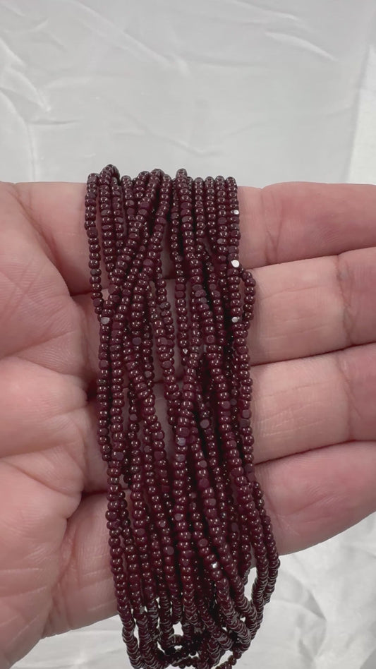 Cuentas de semilla de corte Charlotte 11/0 - Marrón chocolate opaco *Hank de 10g*