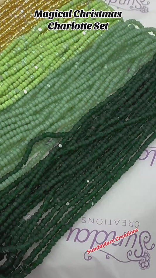 "Magical Christmas 2.0" 8 x 11/0 Charlotte Cut Seed Beads Set, Promotions