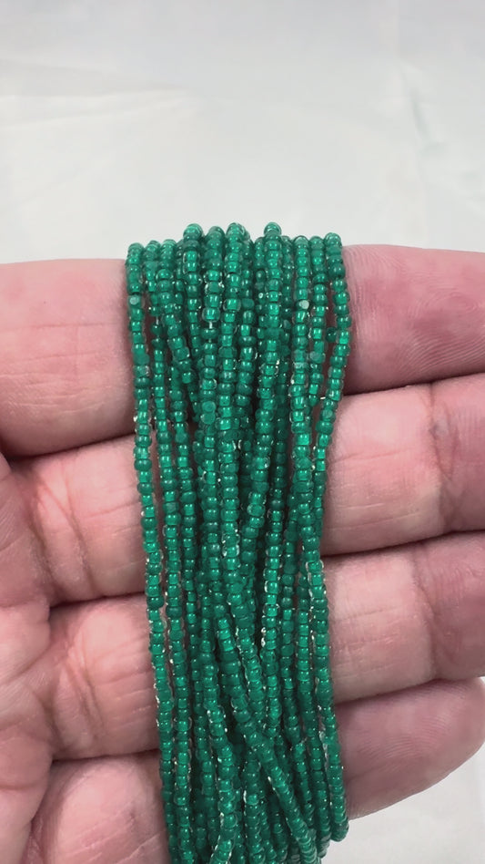 11/0 Charlotte Cut Seed Bead- Neon Teal Blue *10g Hank*