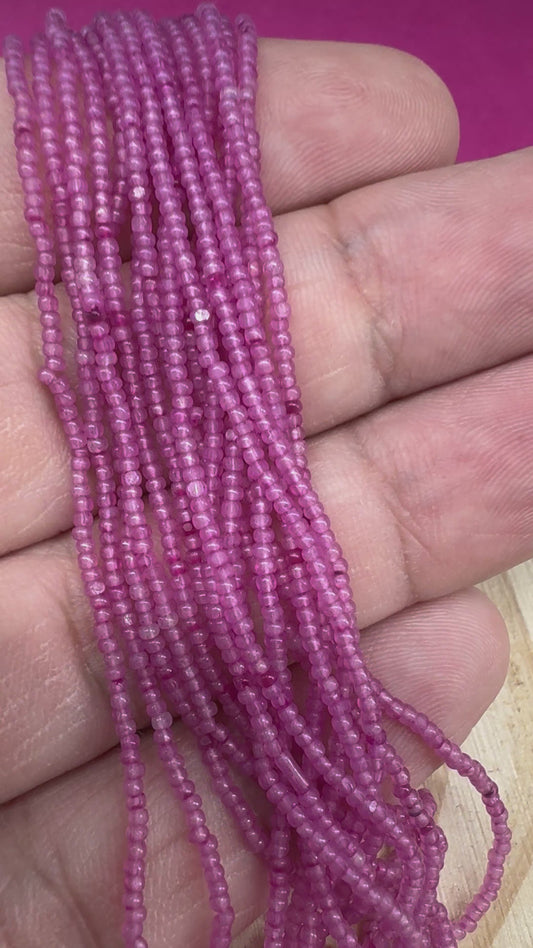 13/0 Charlotte Cut Seed Bead- Opal Rouge Pink *10g Hank*