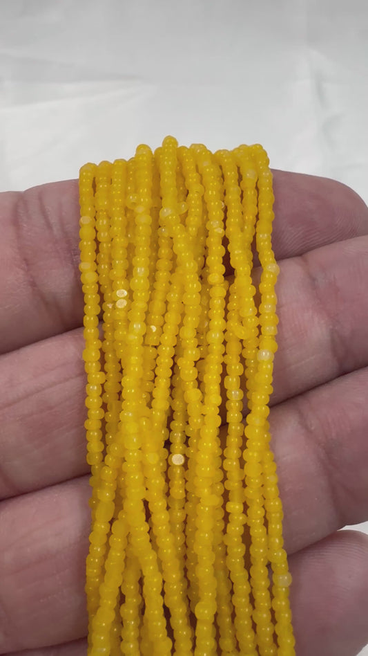 11/0 Charlotte Cut Seed Bead- Opal Light Orange *10g Hank*