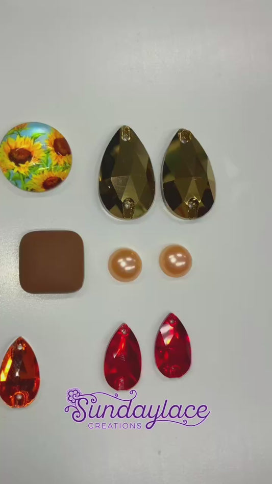 Autumn Vibes 2025 -  Resin Cabs Gem Set 9 Gems Sets, Promotions