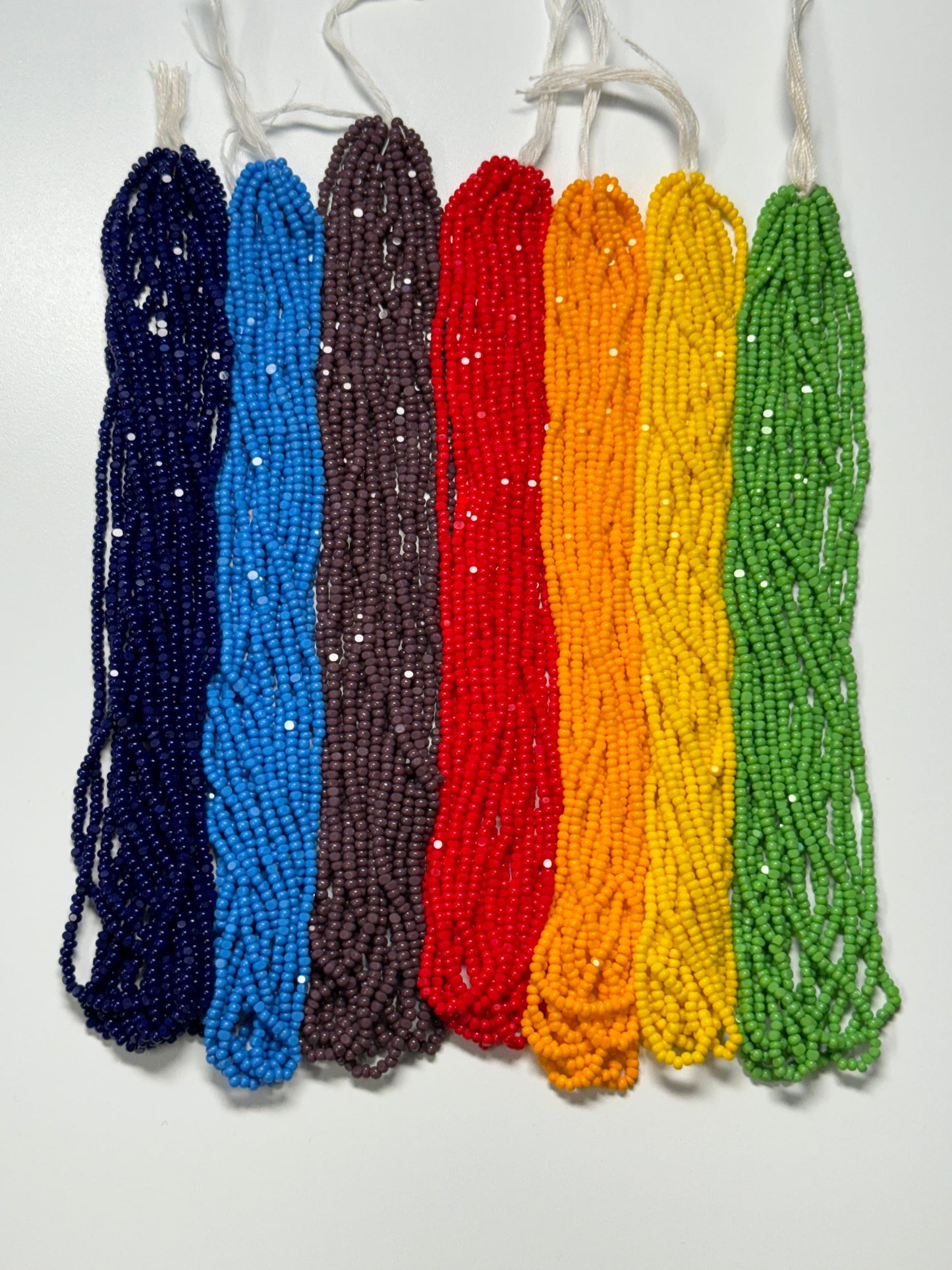 Pride Rainbow 🌈 Opaque, 7 x 11/0 Charlotte Cut Seed Beads Set, Promotions Charlotte Cut Seedbeads