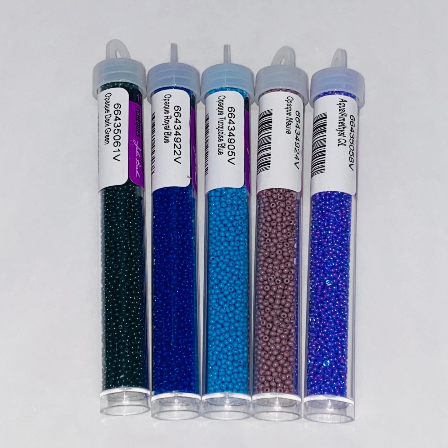 "Purple Flower Bush"🪻Colour Set, 11/0 Czech Seed Beads, Set of 5 x 22g vials Promotions