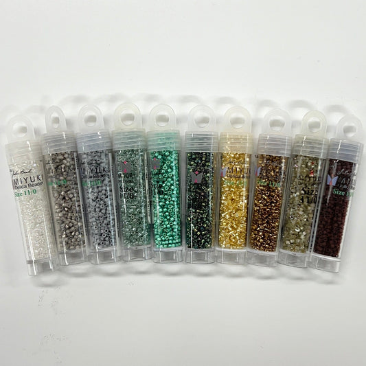 “Sage Field” Set, 10 Delica Beads Set, Promotions Delica Beads