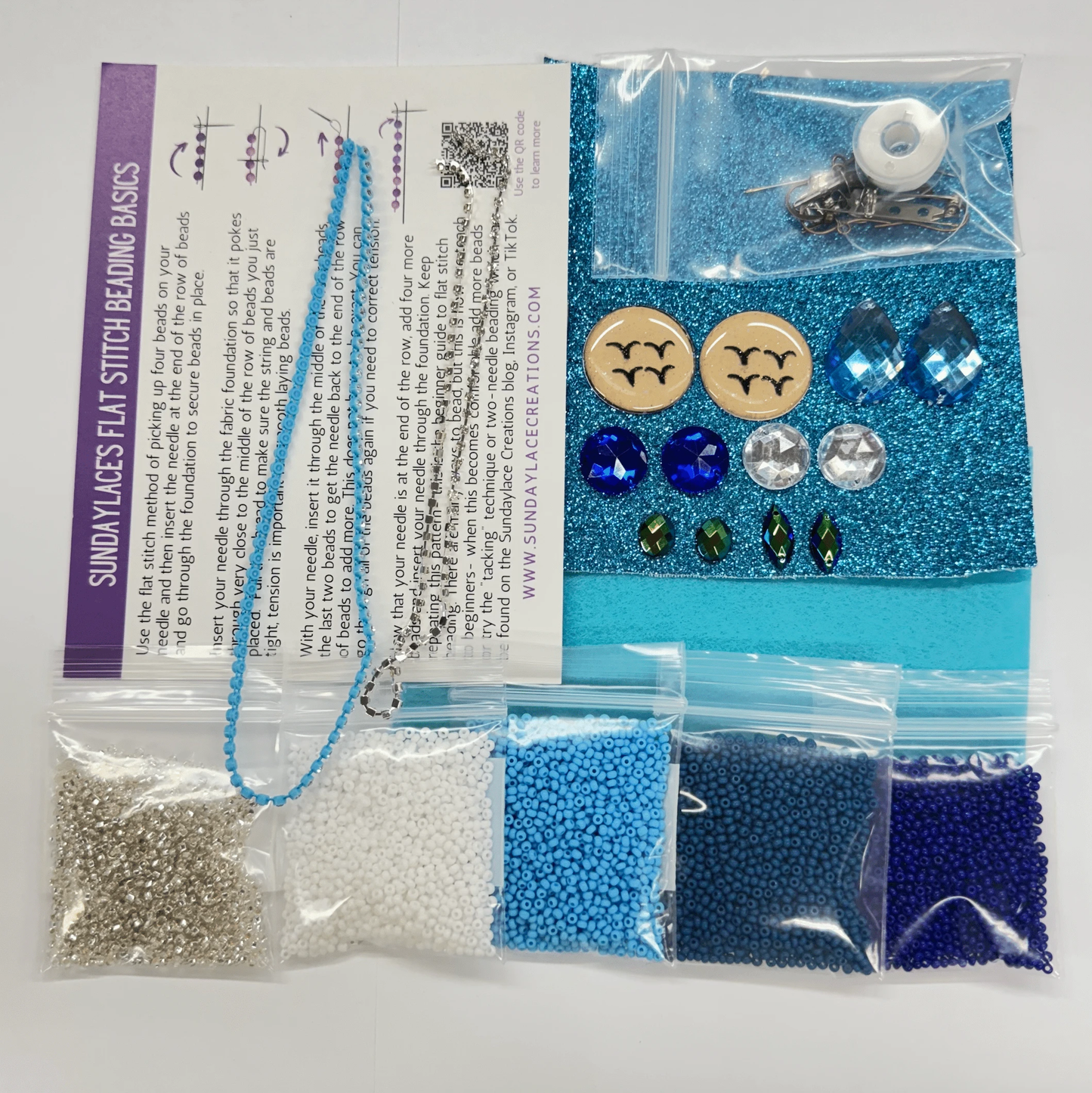 "Samqwan - Water Spirt in Mikmaq" Blue New Beader Starter, Custom Cab, Promotions Promotion