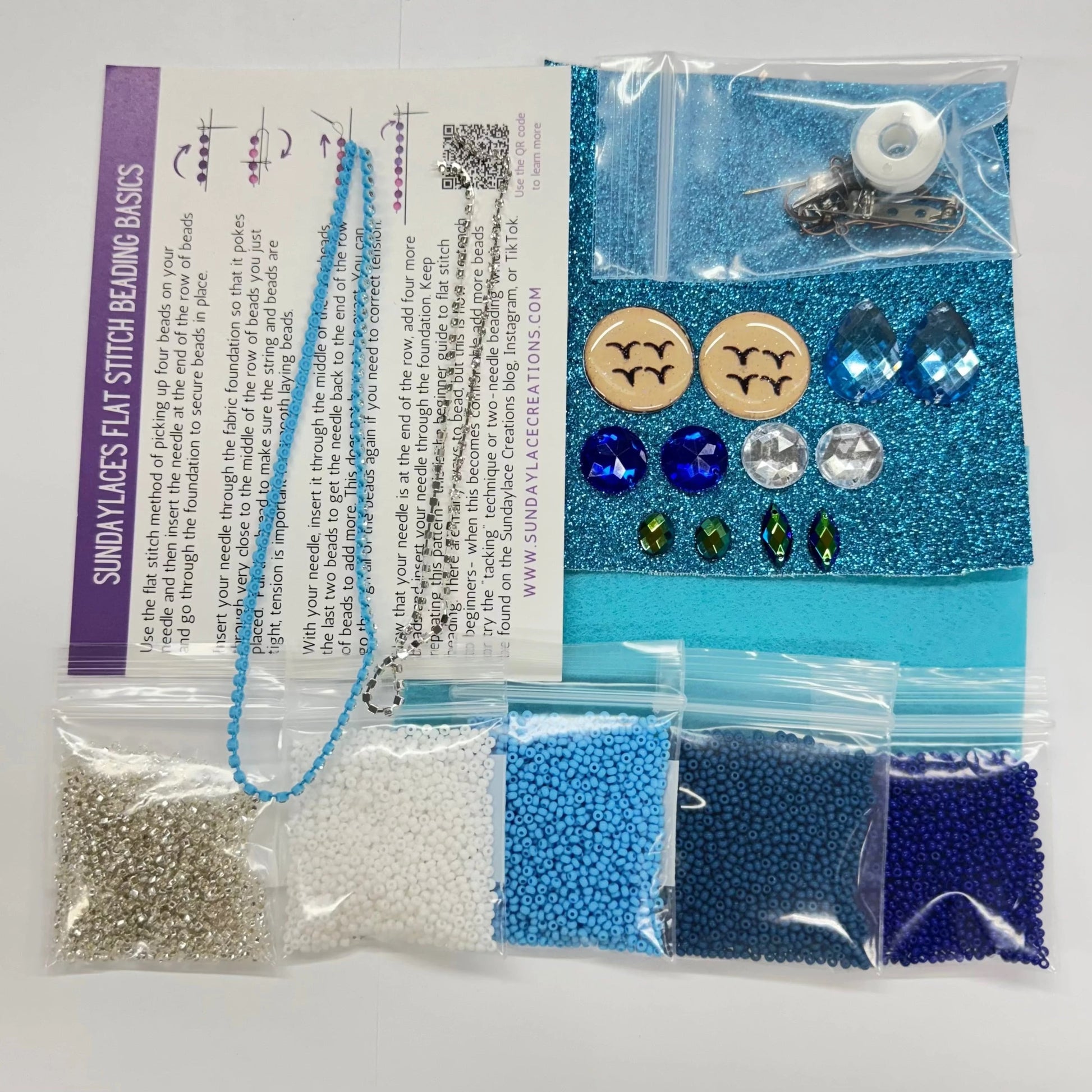 "Samqwan - Water Spirt in Mikmaq" Blue New Beader Starter, Custom Cab, Promotions Promotion