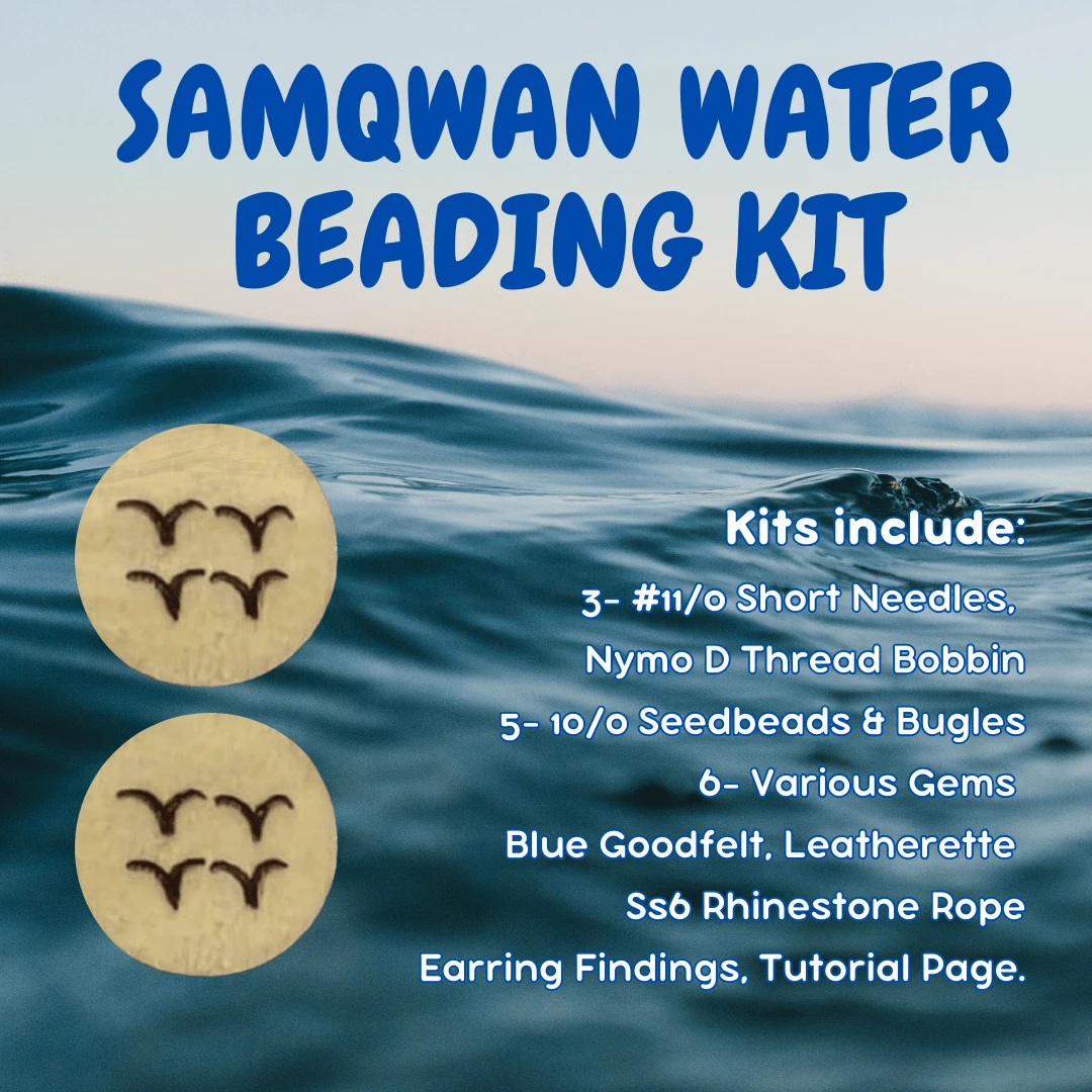 "Samqwan - Water Spirt in Mikmaq" Blue New Beader Starter, Custom Cab, Promotions Promotion